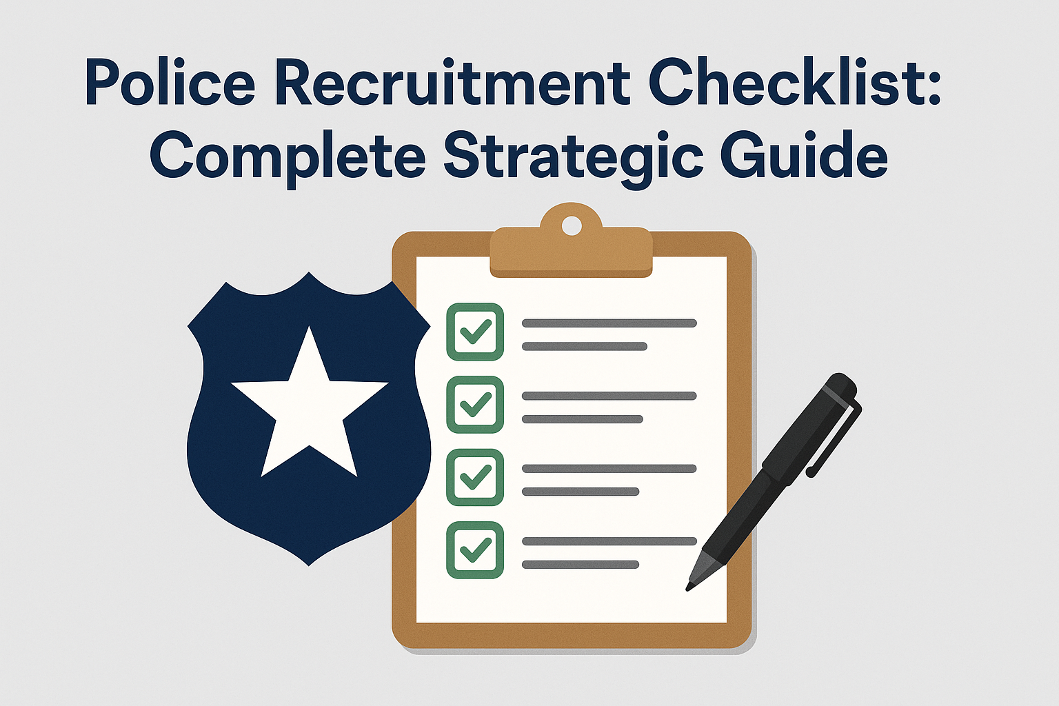 Police Recruitment Checklist: Complete Strategic Guide